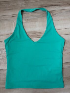 2/$15 - Turquoise Halter V-Neck Tank Top